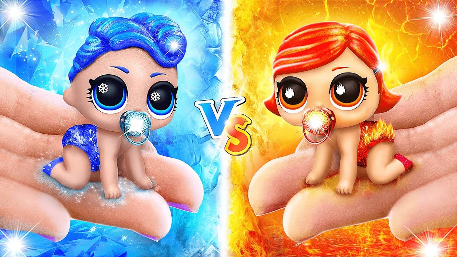 Холодная Vs горячая мамы / 30 идей для кукол ЛОЛ