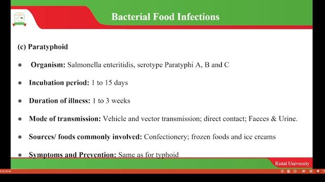 Food borne Diseases and Prevention смотреть онлайн