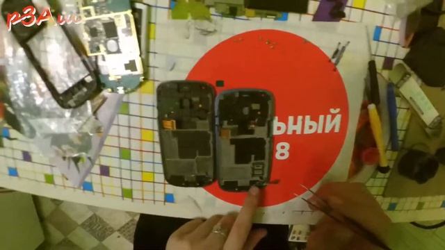 Samsung GT-I8190 Galaxy S3 mini замена модуля экрана смотреть онлайн