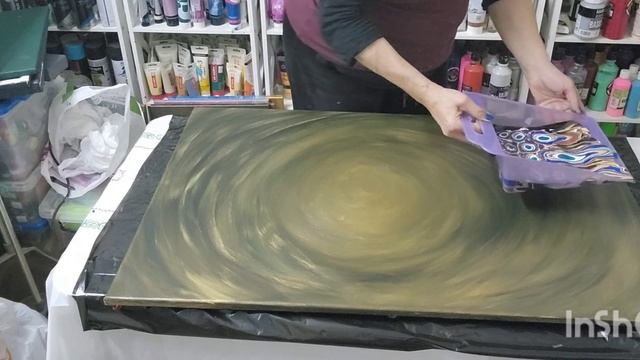 Di Acrylic. Acrylic pouring dustpan. Abstract. Акриловая заливка ,делаем картину Савком. смотреть онлайн