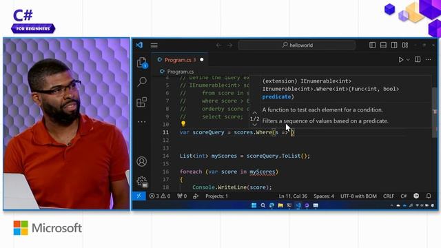 17 - LINQ Method Syntax vs Query [Pt 17] ｜ C# for Beginners смотреть онлайн