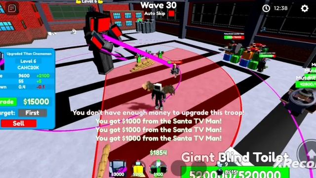upraded titan cinema man VS nightmare/ улучшенный титан кино Мэн в кошмаре /toilet tower defense смотреть онлайн