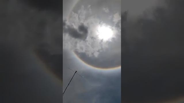 22 degrees halo l Halo l Amazing Sun l Happening today at 12 noon l смотреть онлайн