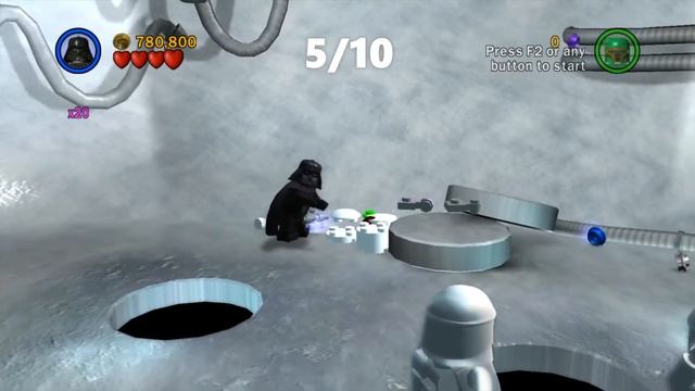 Lego Star Wars: TCS - Escape from Echo Base - Episode 5 Chapter 2 - ALL MINIKITS & POWER BRICK смотреть онлайн