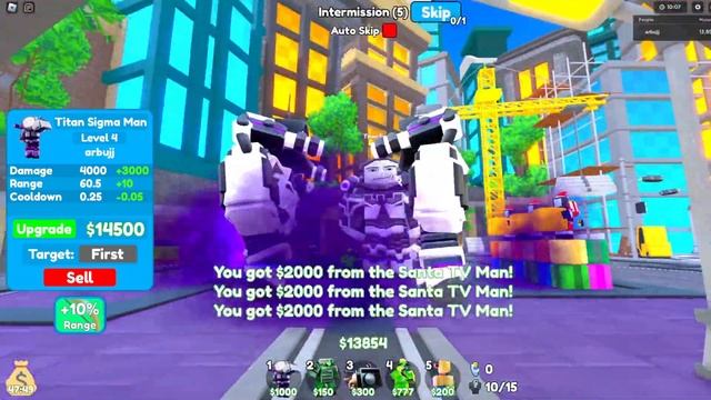 OMG!!!🤡I GOT TITAN SIGMA MAN🤡 April Fools Update Toilet Tower Defense | Roblox смотреть онлайн