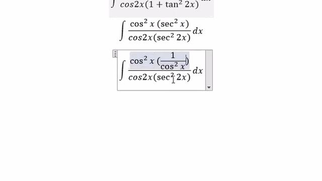 Calculus Help: Integral of (cos^2 x (1+tan^2 x))/(cos2x (1+tan^2 2x)) dx - Trigonometry смотреть онлайн