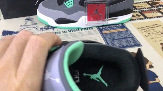 Unboxing Air Jordan 4 Retro Green Glow Reivew смотреть онлайн