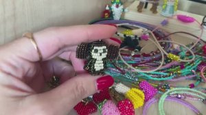 Чебурашка из бисера / Животные из бисера / Украшения из бисера / Плетение бисером / Бисероплетение