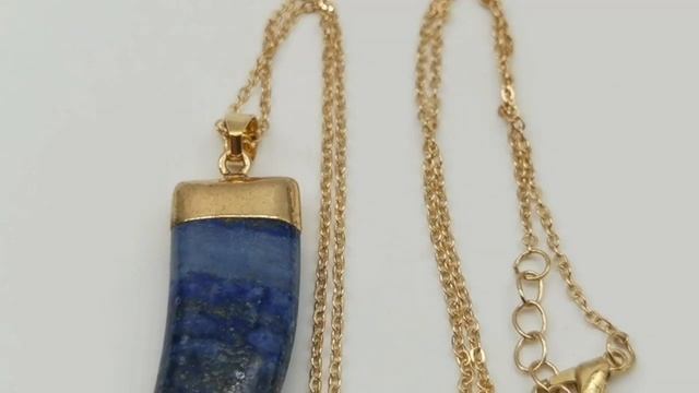 Подвеска "Клык" на цепочке с натуральным камнем SANSHI смотреть онлайн