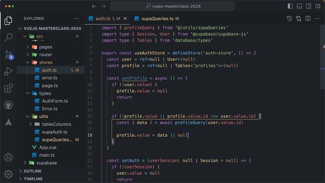 08_Fetch the User Profile and Update the Auth Store смотреть онлайн