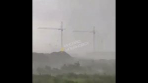 На стройке в районе УКСМ упал башенный кран. #ульяновская_область