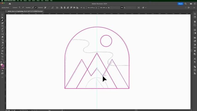 ⚡ Урок в Adobe Illustrator: Создаем яркий логотип-бейдж смотреть онлайн