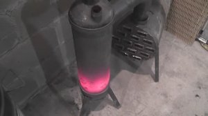 Мини печь на отработке расход и мощность