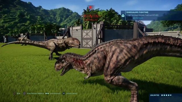 Jurassic World Evolution: Giganotosaurus pair vs Carnotaurus pack (Base Genome) смотреть онлайн