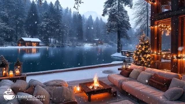 NEW YEAR JAZZ IN LAKESIDE | Smooth Piano Jazz for a Relaxing Mood смотреть онлайн