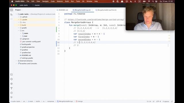 Разбор задачи Merge Sorted Array с Leetcode.com | LeetСode 88 смотреть онлайн
