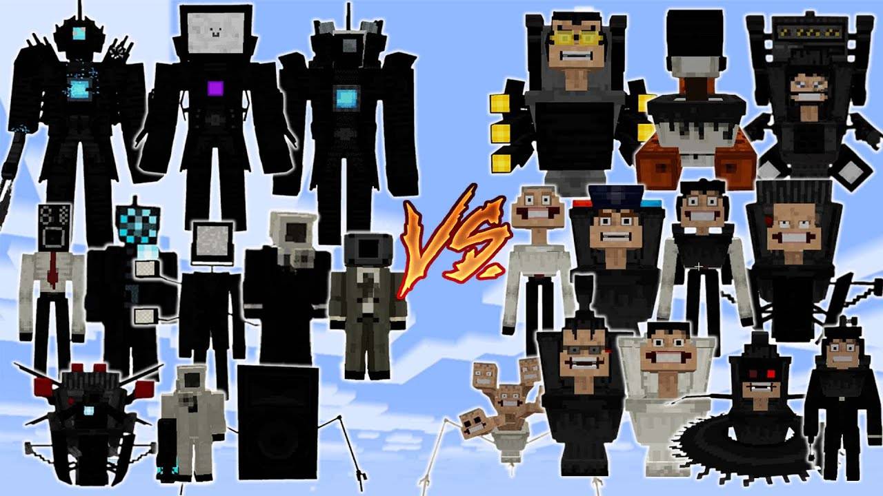 👓СКИБИДИ ТУАЛЕТЫ И КАМЕРАМЕНЫ В МАЙНКРАФТЕ смотреть онлайн