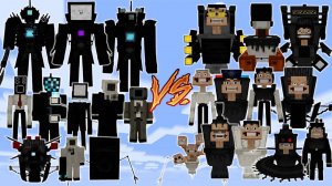 👓СКИБИДИ ТУАЛЕТЫ И КАМЕРАМЕНЫ В МАЙНКРАФТЕ