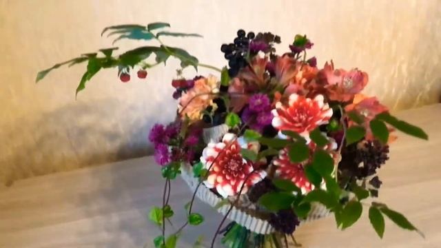 Букет на каркасе из гофры смотреть онлайн