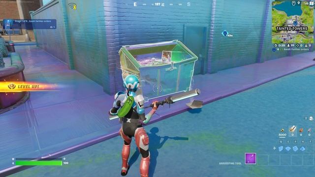 Search an open dumpster to find the last of The Scienitst's research notes Fortnite смотреть онлайн