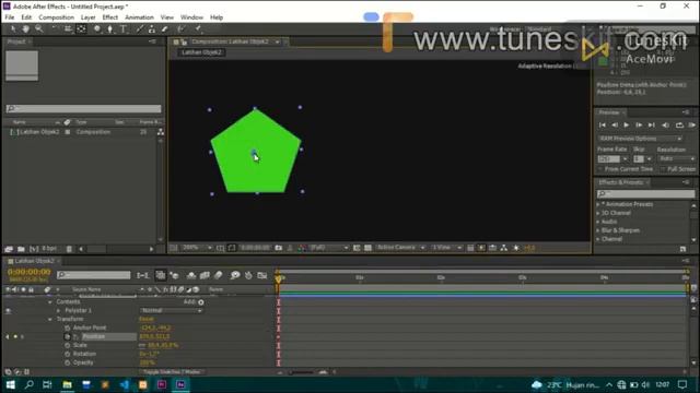 LATIHAN DASAR Tools (Ellips, Polyghon) Adobe After Effects смотреть онлайн