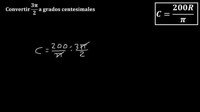 3pi/2 Radianes a centesimales - convertir de radian a grado centesimal - ejemplo 19 смотреть онлайн
