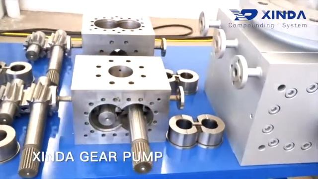 Xinda Gear Pump/ Melt pump for extruder 押出機用ギアポンプ/メルトポンプ смотреть онлайн