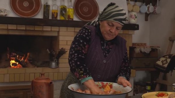 Kənd Həyatı. Homemade Chicken Bread Rustic and Flavorful