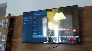 smart tv konka LED 43&quot funcionando.