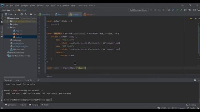 2. Redux и React. State, reducer, action + redux hooks useDispatch и useSelector смотреть онлайн
