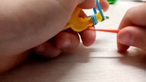 ПАУК из резинок на рогатке