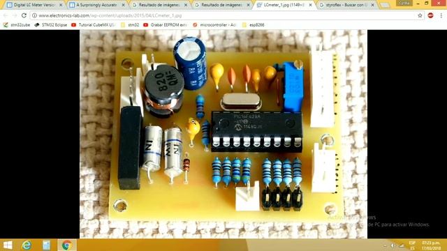 LC Meter PIC16F628A (medidor de inductancia y capacitancia) смотреть онлайн