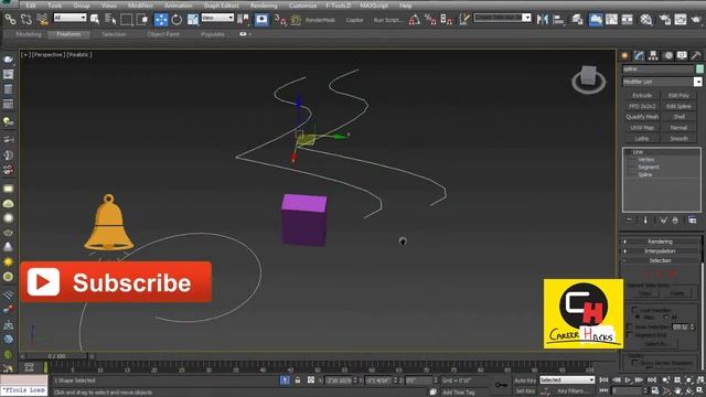 FREE VIDEO TUTORIAL OF 3DS MAX FOR ARCHITECTURAL : SPLINE TUTORIAL FOR BEGINNER PART 2 смотреть онлайн