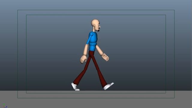 Walk Cycle Spline - Side view смотреть онлайн