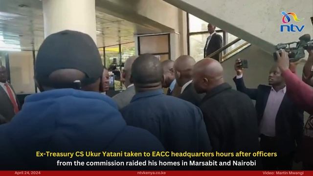 Ex-Treasury CS Ukur Yatani taken to EACC headquarters hours after the commission raided his homes смотреть онлайн