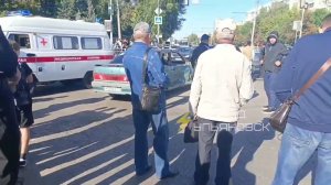 ДТП на Отрадной с жертвамиНа месте работает скорая помощь.