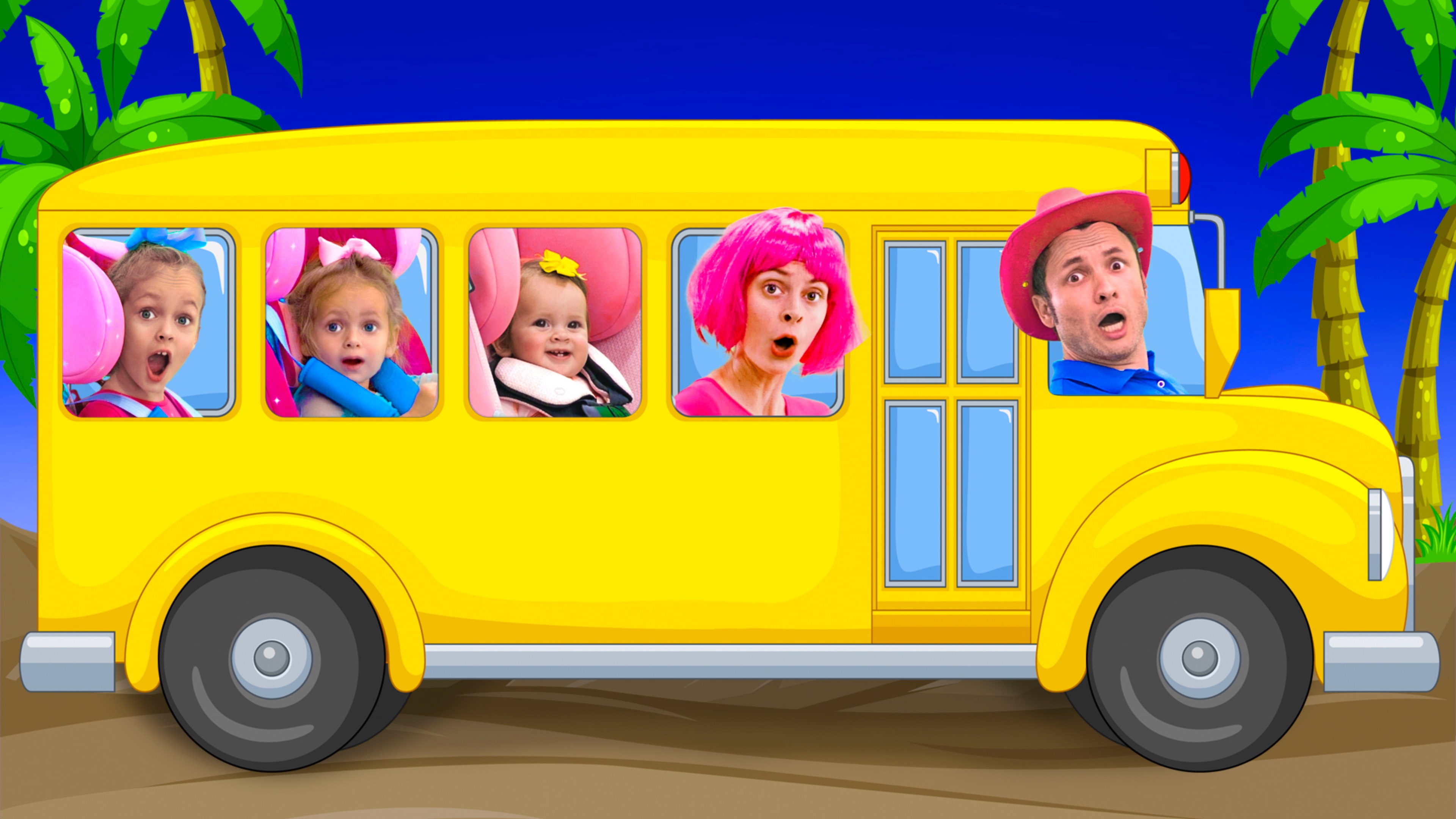Песня “ Колеса в автобусе “ для детей с Майей и Машей смотреть онлайн