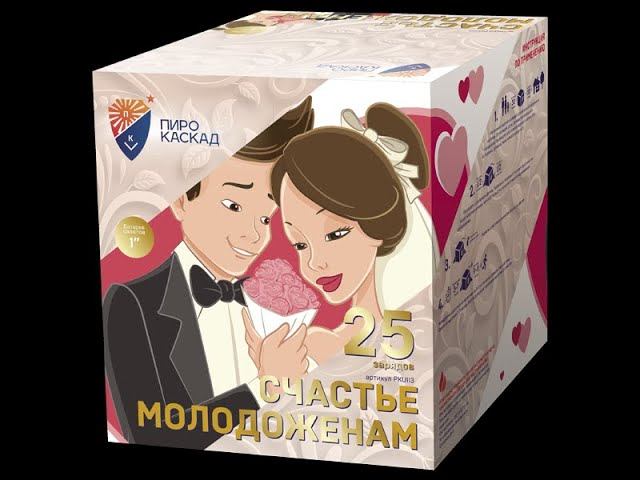 Батарея салютов PKU113 Счастье молодоженам! смотреть онлайн