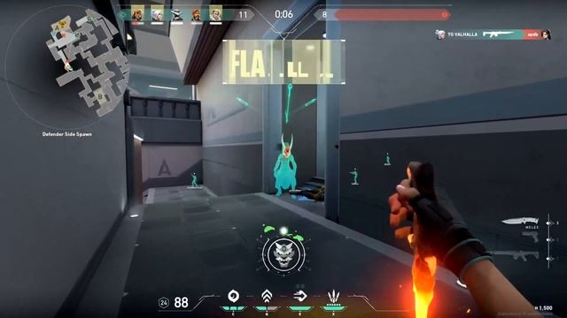 BLUE ONI GUARDIAN SKIN GAMEPLAY LEVEL 7 - VALORANT ONI COLLECTION смотреть онлайн