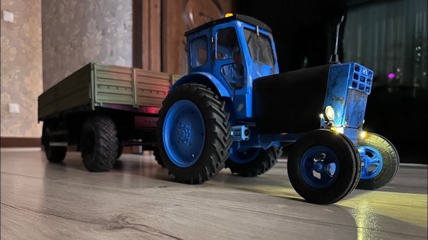 Трактор лтз т-40 прицеп нефаз 8332 1/10