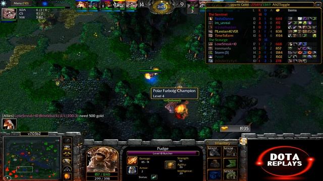 Pudge Perfect Acuracy | TimeToFarm Vs LoseStreak=10 | Europe War RGC