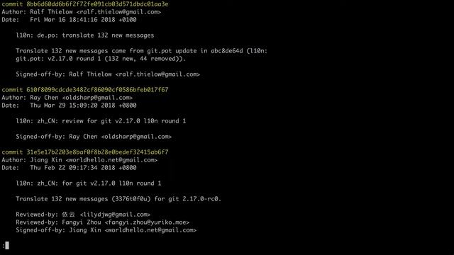 6.2 Git – Просмотр – Вывод истории： git log, форматирование коммитов смотреть онлайн