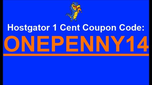 OFFICIAL Hostgator 1 Cent Coupon - ONEPENNY14 смотреть онлайн