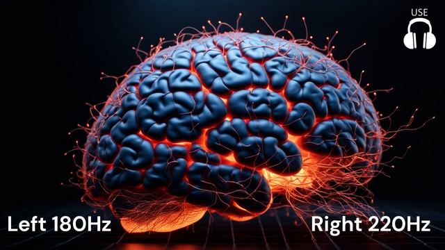 Pure 40Hz Gamma wave - Binaural Sound - Focus, memory and concentration [Left 180, Right 220] смотреть онлайн