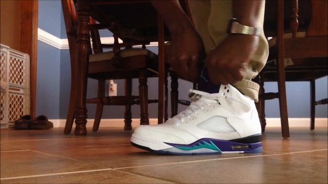 2013 Air Jordan 5 "Grape" On-Foot смотреть онлайн
