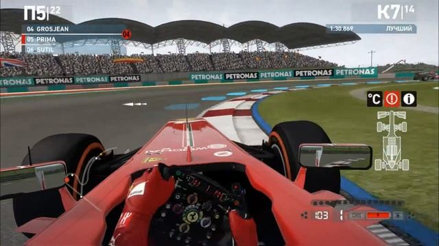 F1 2013 Карьера. #2 - ГП Малайзии. Сепанг смотреть онлайн