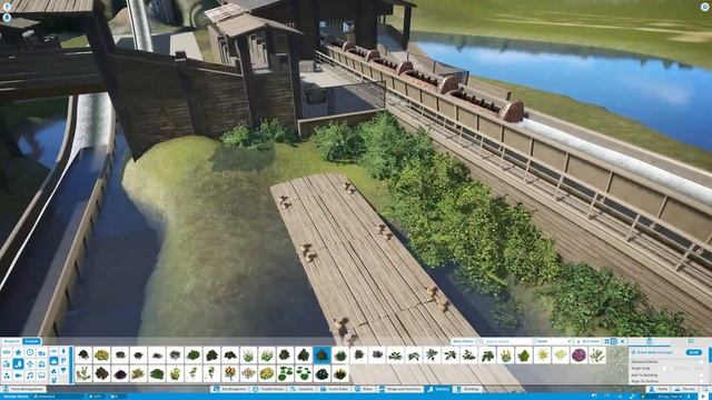 LOG FLUME - Realistic Planet Coaster Park - Wonder World Ep 8 смотреть онлайн