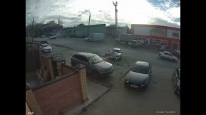 ❗️ «Десятка» на полной скорости влетела в машину на Маяковского.
