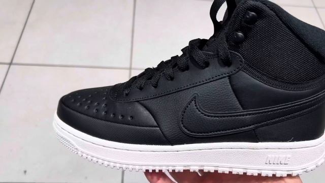 Nike Court Vision Mid Winter Black Shoes смотреть онлайн