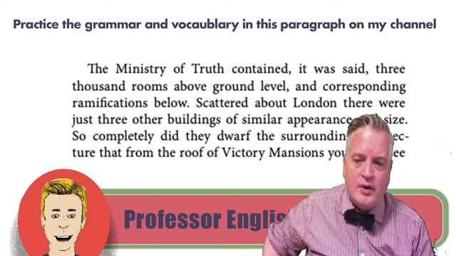 ESL Vocabulary 1984 by George Orwell Chapter 01 Paragraph 08: Audio Book Discussion смотреть онлайн